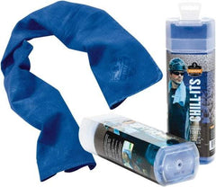 Ergodyne - Size 40", Cooling Towel - Blue Solid Pattern, Polyester - Industrial Tool & Supply