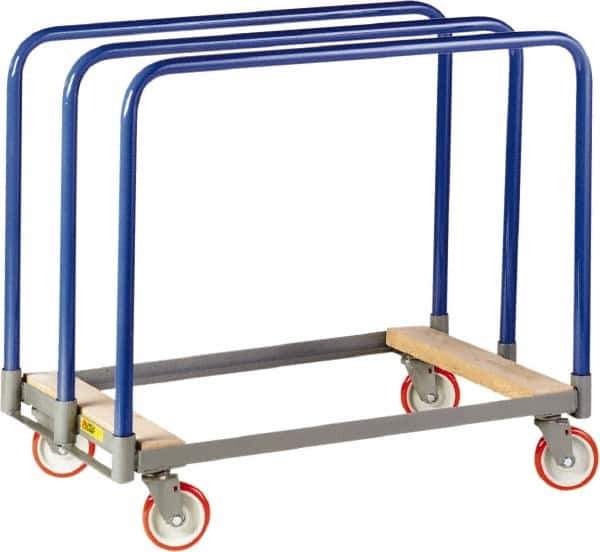 Little Giant - 1,000 Lb Capacity Steel Panel Truck - Steel Deck, 24" OAW, 36" Platform Length, Polyurethane Casters - Industrial Tool & Supply