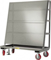 Little Giant - 36" Wide x 60" High x 24" Deep, Pegboard A-Frame with Back Shelf Storage - 2,000 Lb Capacity - Industrial Tool & Supply
