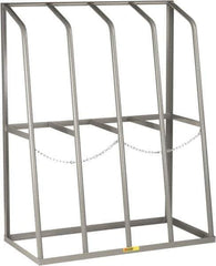 Little Giant - 4 Bay, 1,500 Lb Capacity, Gray Vertical Bar Storage Rack - 48" Wide x 60" High x 24" Deep - Industrial Tool & Supply