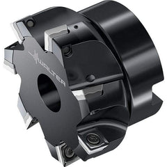 Walter - 5 Inserts, 63mm Cut Diam, 22mm Arbor Diam, Indexable Square-Shoulder Face Mill - 0° Lead Angle, 40mm High, Through Coolant, Series M4132-B1 - Industrial Tool & Supply
