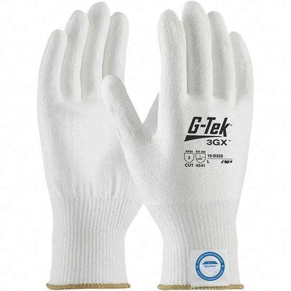 PIP - Size 2XS, ANSI Cut Lvl A3, Puncture Lvl 1, Abrasion Lvl 4, Polyurethane Coated Dyneema Diamond Technology Cut Resistant Gloves - Palm & Fingers Coated, Knit Wrist, White, Paired - Industrial Tool & Supply