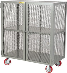 Little Giant - 2 Door, 2 Tier, Mobile Storage Locker - Industrial Tool & Supply