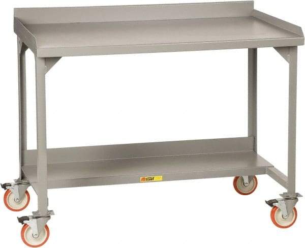 Little Giant - Mobile Workbench - Steel, Gray, 48" Long x 28" Deep x 39" High - Industrial Tool & Supply