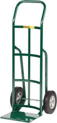 Little Giant - 800 Lb Capacity 47" OAH Hand Truck - 12 x 14" Base Plate, Continuous Handle, Steel, Solid Rubber Wheels - Industrial Tool & Supply