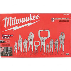 Milwaukee Tool - Plier Sets Set Type: Locking Pliers Number of Pieces: 10 - Industrial Tool & Supply
