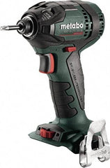 Metabo - 18 Volt, 1/4" Drive, 1,770 Ft/Lb Torque, Cordless Impact Driver - Pistol Grip Handle, 2900 RPM, Bare Tool - Industrial Tool & Supply