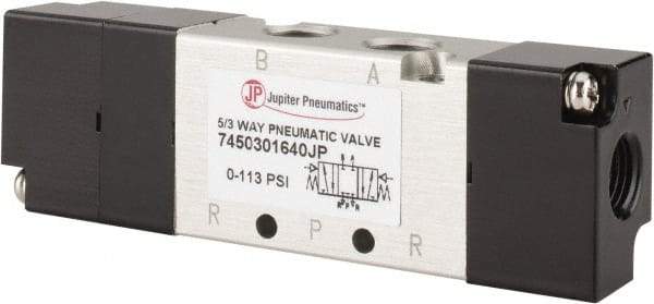PRO-SOURCE - Specialty Air Valves Valve Type: 5-Way, 3 Position Actuator Type: Pneumatic Double Acting - Industrial Tool & Supply