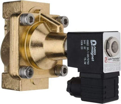 PRO-SOURCE - 1", 2/2 Way Steam Series Stacking Solenoid Valve - 24 VDC, 12 CV Rate, 4.98" High x 3.94" Long - Industrial Tool & Supply