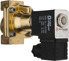 PRO-SOURCE - 1/2", 2/2 Way Steam Series Stacking Solenoid Valve - 110 VAC, 4.5 CV Rate, 4.19" High x 2.76" Long - Industrial Tool & Supply