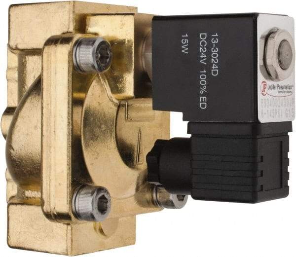 PRO-SOURCE - 3/4", 2/2 Way Stacking Solenoid Valve - 24 VDC, 12 CV Rate, 4.98" High x 3.78" Long - Industrial Tool & Supply