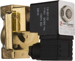 PRO-SOURCE - 1/2", 2/2 Way Stacking Solenoid Valve - 110 VAC, 4.5 CV Rate, 4.19" High x 2.83" Long - Industrial Tool & Supply