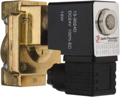 PRO-SOURCE - 3/8", 2/2 Way Stacking Solenoid Valve - 24 VDC, 4.5 CV Rate, 4.19" High x 2.83" Long - Industrial Tool & Supply