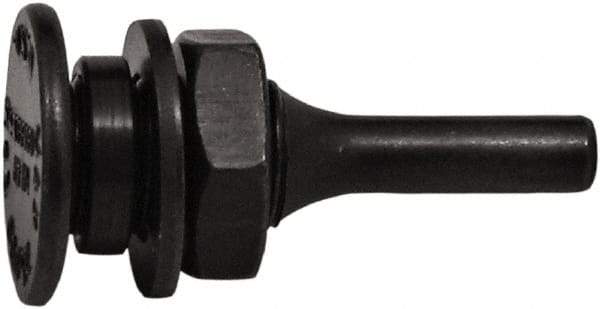 Tanis - 5/8" Arbor Hole to 1/4" Shank Diam Drive Arbor - For 3" Small Diam Wheel Brushes - Industrial Tool & Supply