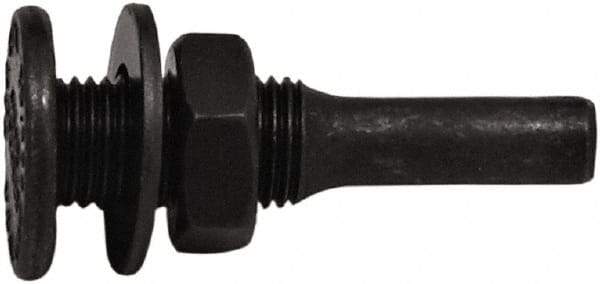 Tanis - 1/2" Arbor Hole to 1/4" Shank Diam Drive Arbor - For 3" Small Diam Wheel Brushes - Industrial Tool & Supply