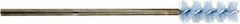 Tanis - 1/4" Diam Helical Nylon Tube Brush - Single Spiral, 0.028" Filament Diam, 2" Brush Length, 8" OAL, 0.188" Diam Shank - Industrial Tool & Supply