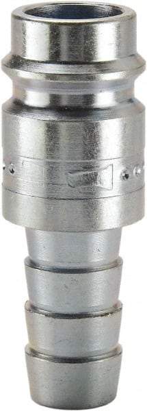 Parker - Hose Barb European High Flow Pneumatic Hose Connector - Steel, 3/8" Body Diam, 3/8" Hose ID - Industrial Tool & Supply