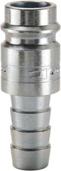 Parker - Hose Barb European High Flow Pneumatic Hose Connector - Steel, 3/8" Body Diam, 3/8" Hose ID - Industrial Tool & Supply