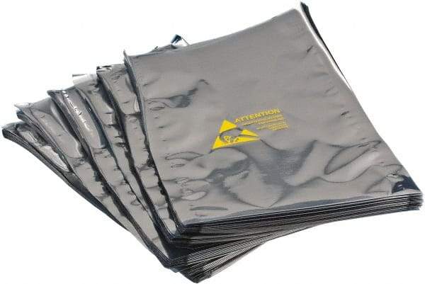 Value Collection - 10" Long x 6" Wide, 3 mil Thick, Clear Metalized Static Shield Bag - Metal-In - Industrial Tool & Supply