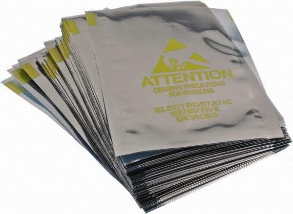 Value Collection - 5" Long x 3" Wide, 3 mil Thick, Clear Metalized Static Shield Bag - Metal-In - Industrial Tool & Supply