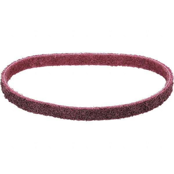 Dynabrade - 1-1/2" Wide x 30" OAL, Aluminum Oxide Abrasive Belt - Aluminum Oxide, Medium, Nonwoven, Cloth Backing, Wet/Dry - Industrial Tool & Supply