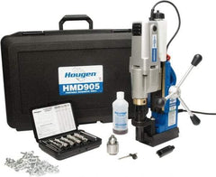 Hougen - 2" Travel, Portable Magnetic Drill Press - 250 & 450 RPM, 9 Amps, 1.5 hp, 1035 Watts - Industrial Tool & Supply