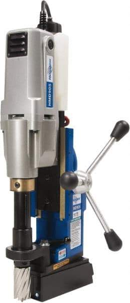 Hougen - 2" Travel, Portable Magnetic Drill Press - 250 & 450 RPM, 9 Amps, 1.5 hp, 1035 Watts - Industrial Tool & Supply
