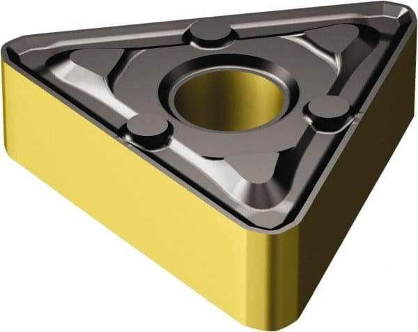 Sandvik Coromant - TNMX332 WM Grade 4305 Carbide Turning Insert - TiCN/Al2O3/TiN Finish, 60° Triangle, 3/8" Inscr Circle, 3/16" Thick, 1/32" Corner Radius - Industrial Tool & Supply
