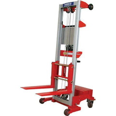 Wesco Industrial Products - 500 Lb Capacity, 70" Lift Height, Hand Winch Manually Operated Lift - Industrial Tool & Supply