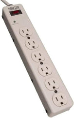 Tripp-Lite - 6 Outlets, 120 VAC15 Amps, 6' Cord, Power Outlet Strip - Floor, Keyhole Mount, 5-15 NEMA Configuration, 2-1/2" Strip - Industrial Tool & Supply