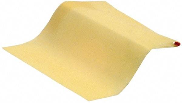 Made in USA - 42" Wide, 0.01" Thick, Natural Latex Rubber Foam Sheet - 35 to 45 Durometer, Amber (Color), -65 to 180°F, 4,000 psi Tensile Strength, Cut-to-Length - Industrial Tool & Supply