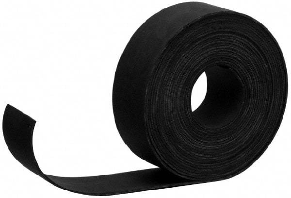 Made in USA - 36" Wide, 3/16" Thick, Neoprene Rubber Foam Sheet - 65 to 75 Durometer, Black, -20 to 180°F, 1,000 psi Tensile Strength, Adhesive Backing, Cut-to-Length - Industrial Tool & Supply