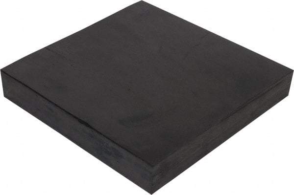 Made in USA - 12" Long, 12" Wide, Neoprene Spring Blend Rubber Foam Sheet - 65 to 75 Durometer, Black, -20 to 170°F, 1,000 psi Tensile Strength, Stock Length - Industrial Tool & Supply
