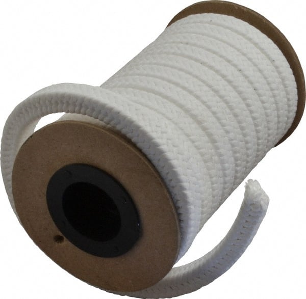 Made in USA - 3/8" x 8.4' Spool Length, PTFE/Sanitary Compression Packing - Industrial Tool & Supply