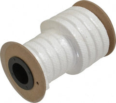 Made in USA - 3/8" x 4.2' Spool Length, PTFE/Sanitary Compression Packing - Industrial Tool & Supply