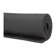 Made in USA - 36" Wide, Natural Foam Rubber Foam Sheet - 35 to 45 Durometer, Black, -40 to 160°F, Cut-to-Length - Industrial Tool & Supply