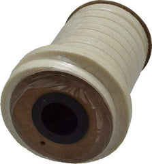 Made in USA - 3/8" x 12.1' Spool Length, PTFE/Synthetic Fiber Compression Packing - 1,500 Max psi, -80 to 450° F, White - Industrial Tool & Supply