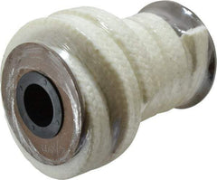 Made in USA - 5/8" x 5.2' Spool Length, PTFE/Synthetic Fiber Compression Packing - 1,500 Max psi, -80 to 450° F, White - Industrial Tool & Supply