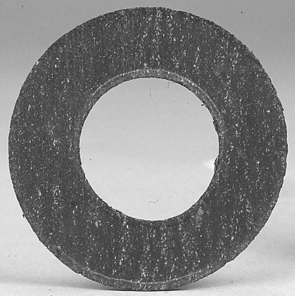 Made in USA - 10" Pipe, 10-3/4" ID x 13-3/8" OD Flange Gasket - Graphite, Silver Gray, 1/16" Thick - Industrial Tool & Supply