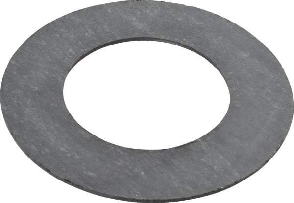 Made in USA - 1-1/2" Pipe, 1-29/32" ID x 3-3/8" OD Flange Gasket - Graphite, Silver Gray, 1/16" Thick - Industrial Tool & Supply