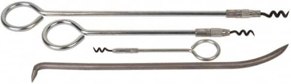 Made in USA - 4 Piece Rigid Shaft Packing Tool Set - Industrial Tool & Supply