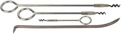 Made in USA - 4 Piece Rigid Shaft Packing Tool Set - Industrial Tool & Supply