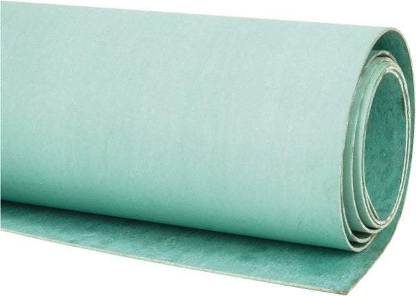 Made in USA - 60" Long x 30" Wide x 1/16" Thick, Aramid Sheet Gasketing - 1,450 Max psi, Green - Industrial Tool & Supply