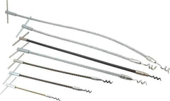 Made in USA - 7 Piece Flexible Shaft Packing Tool Set - Contains 6-1/2, 10-1/2, 15, 18, 22 & 30" Tools - Industrial Tool & Supply