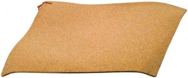 Made in USA - 36" Long x 36" Wide x 3/32" Thick, Composition Cork Sheet Gasketing - Tan - Industrial Tool & Supply