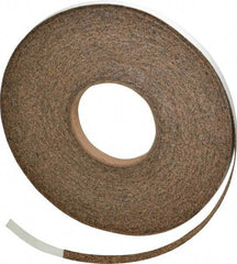 Made in USA - 1/2" Wide x 1/32" Thick, Adhesive Backed Gasketing Roll - 40 to 60 Durometer, 33 Lb per Cubic' Min Density - Industrial Tool & Supply