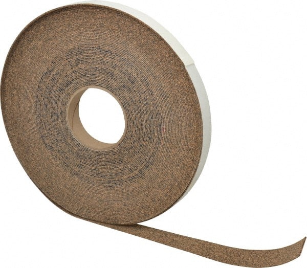 Made in USA - 1" Wide x 1/16" Thick, Adhesive Backed Gasketing Roll - Industrial Tool & Supply