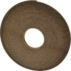 Made in USA - 1/2" Wide x 1/8" Thick, Adhesive Backed Gasketing Roll - Industrial Tool & Supply