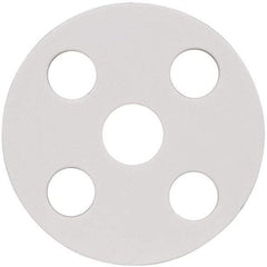 Made in USA - 1/2" Pipe, Flange Gasket - Gore-Tex GR, White, 1/16" Thick - Industrial Tool & Supply