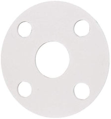 Made in USA - 1" Pipe, Flange Gasket - Gore-Tex GR, White, 1/16" Thick - Industrial Tool & Supply